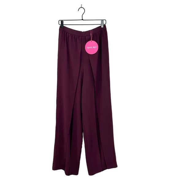 Tiger Mist Pants - Tiger Mist Lilo Pant in Plum Split Wide Leg NWT Size medium